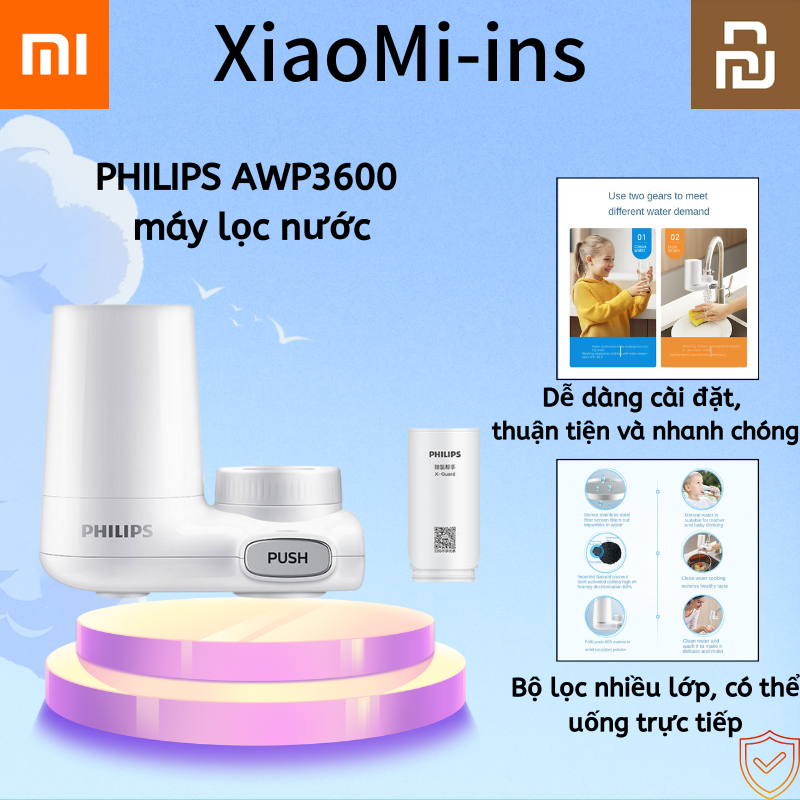 Thiết bị lọc nước tại vòi Philips AWP3600 thiết kế dễ dàng sắp đặt và sử dụng-XiaoMi-ins
