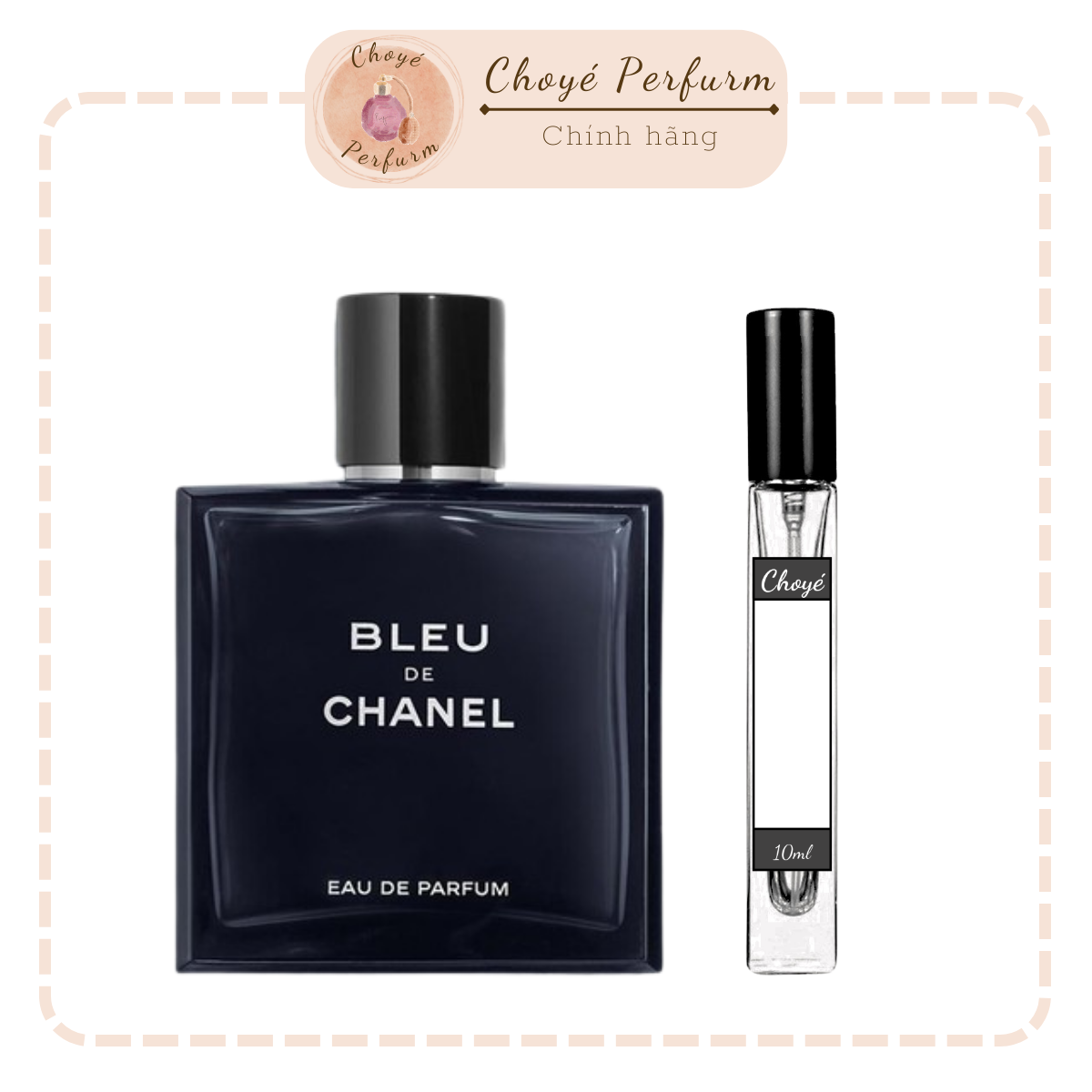 Nước hoa nam chính hãng Bleu De Chanel 10ml Nước hoa nam thanh lịch sang trọng