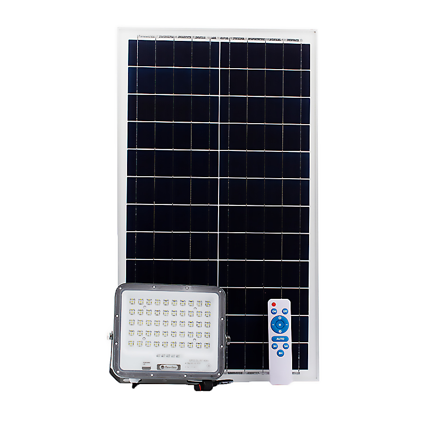 Đèn chiếu pha năng lượng mặt trời 40W Rạng Đông CP02.SL.RF V2 40W, thời gian chiếu sáng 12 giờ liên tục
