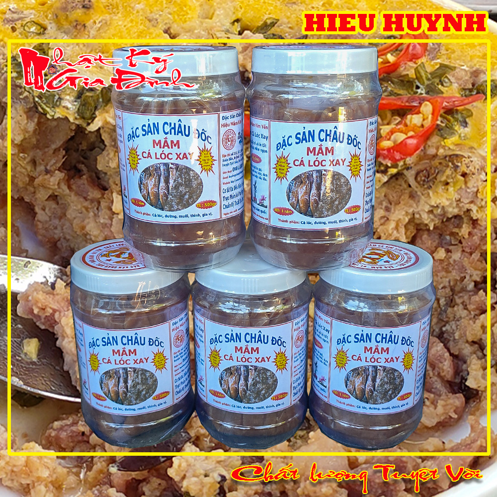500gr mắm cá lóc xay đặc sản châu đốc loại nhiều thịt thơm ngon đặc biệt dùng chưng thịt trứng
