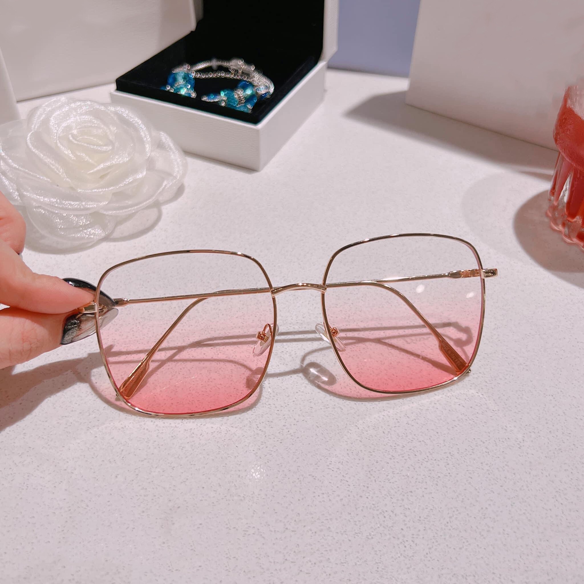 Kính Mắt Thời Trang Nữ Chống Nắng Mắt Kính Râm Vuông Trẻ Trung