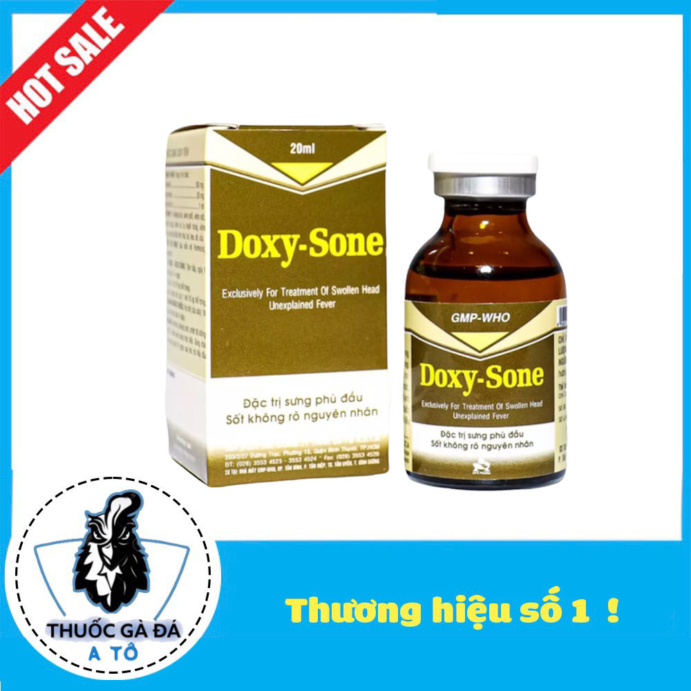 Doxy - sone sưng phù đầu, sốt dành cho gà đá 20 ml