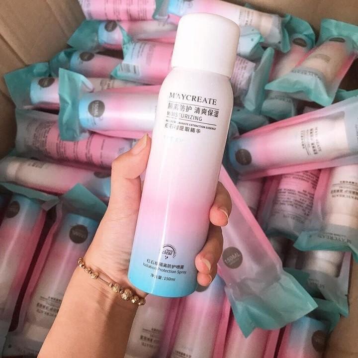 Xịt chống nắng phun sương cao cấp Maycreate SPF35 (150ml)