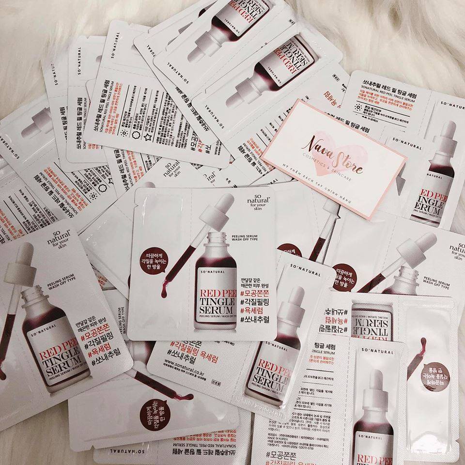 Sample Red Peel Tingle Serum 2.5ml - Peel da không bong tróc