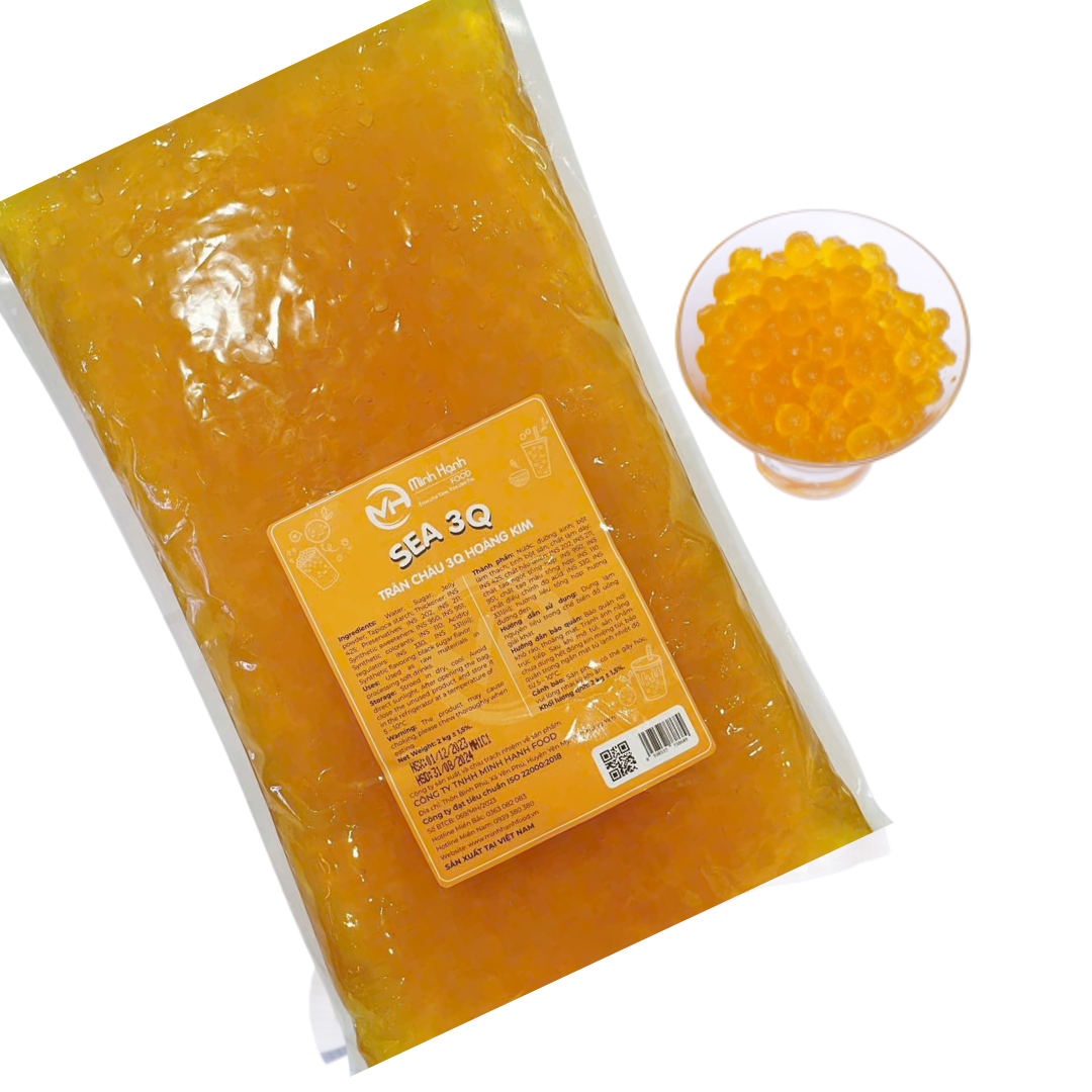 Trân châu giòn, 3q hoàng kim ăn liền gói 2kg