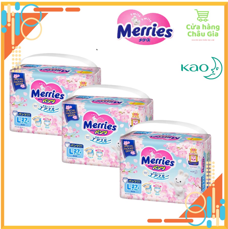 Tã quần merries sakura nội địa nhật phiên bản giới hạn đủ size m33/l27/xl24.