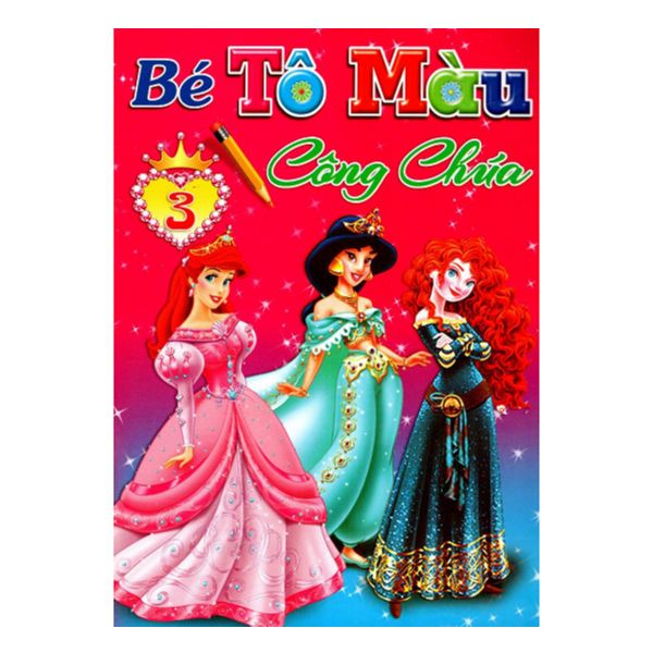 Sách - bé tô màu công chúa - tập 3
