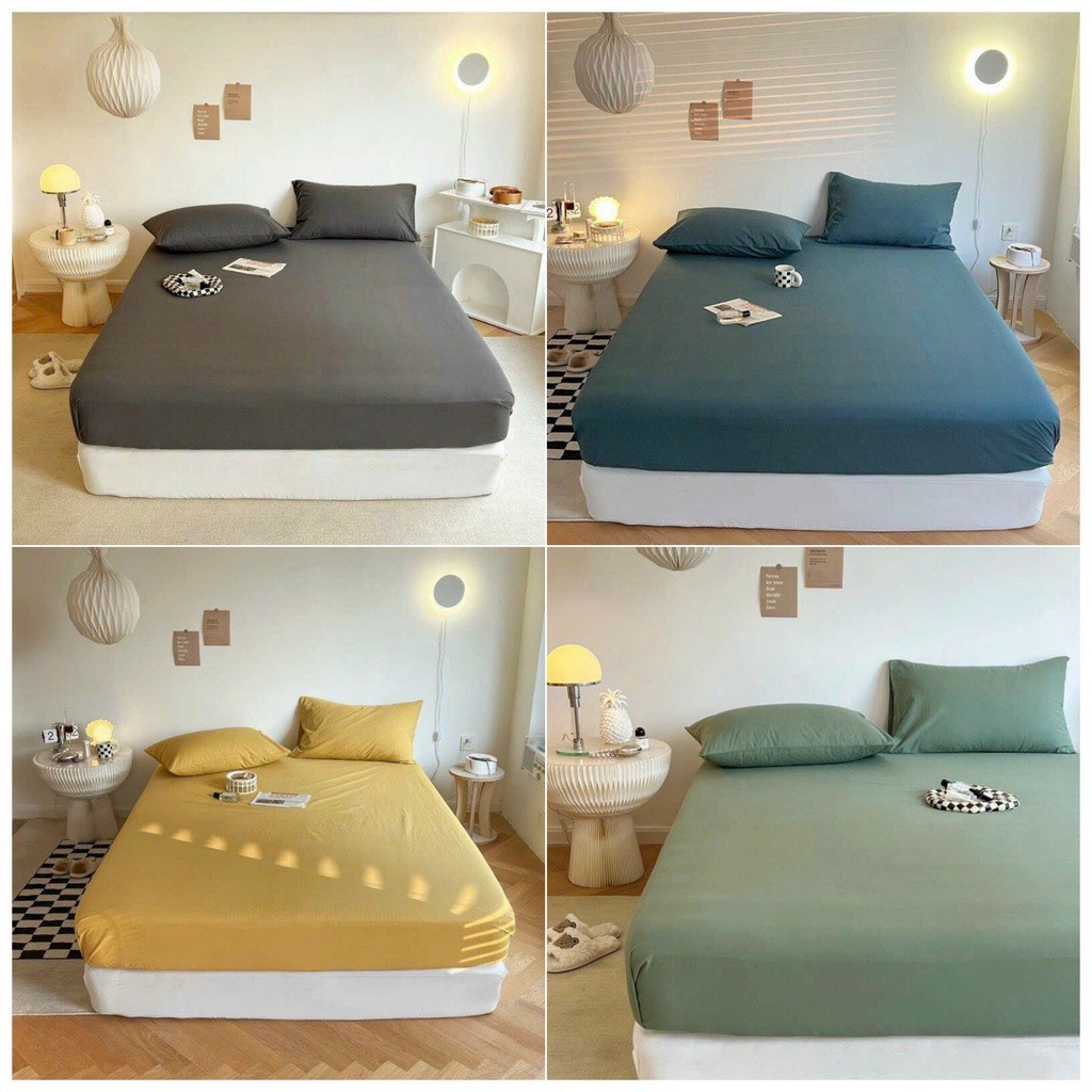 Ga giường lẻ cotton tici Drap trải giường kích thước 1m6,1m8,2m2