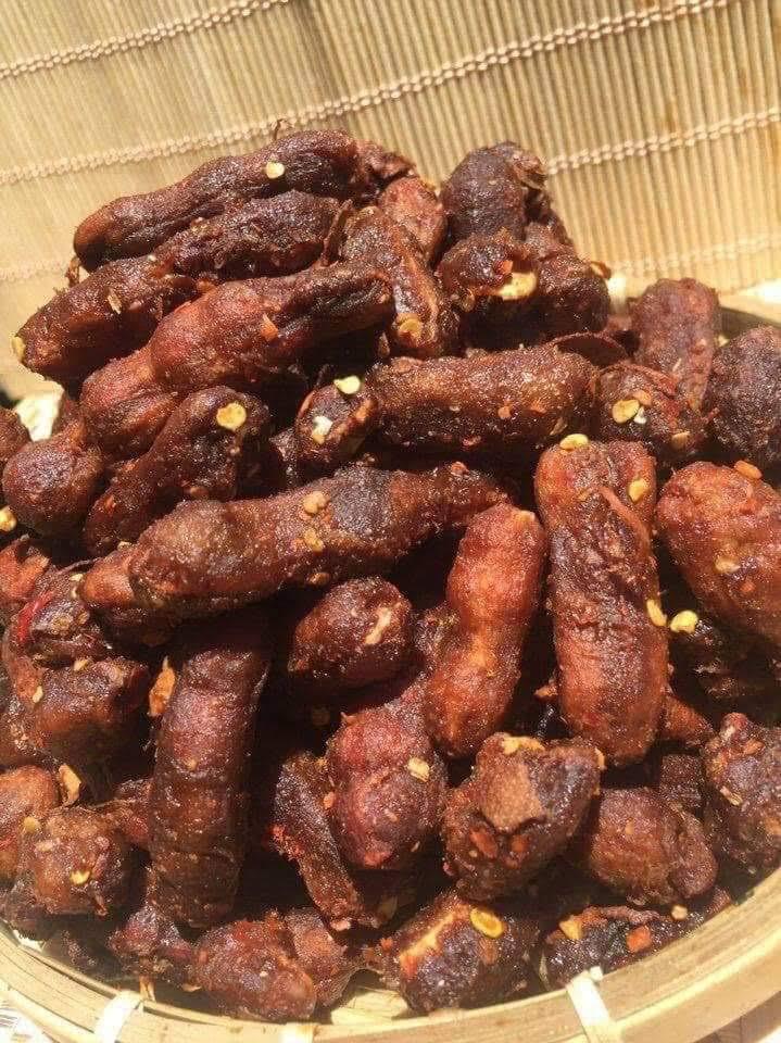 Me lào nguyên trái muối tôm/ớt 500gr