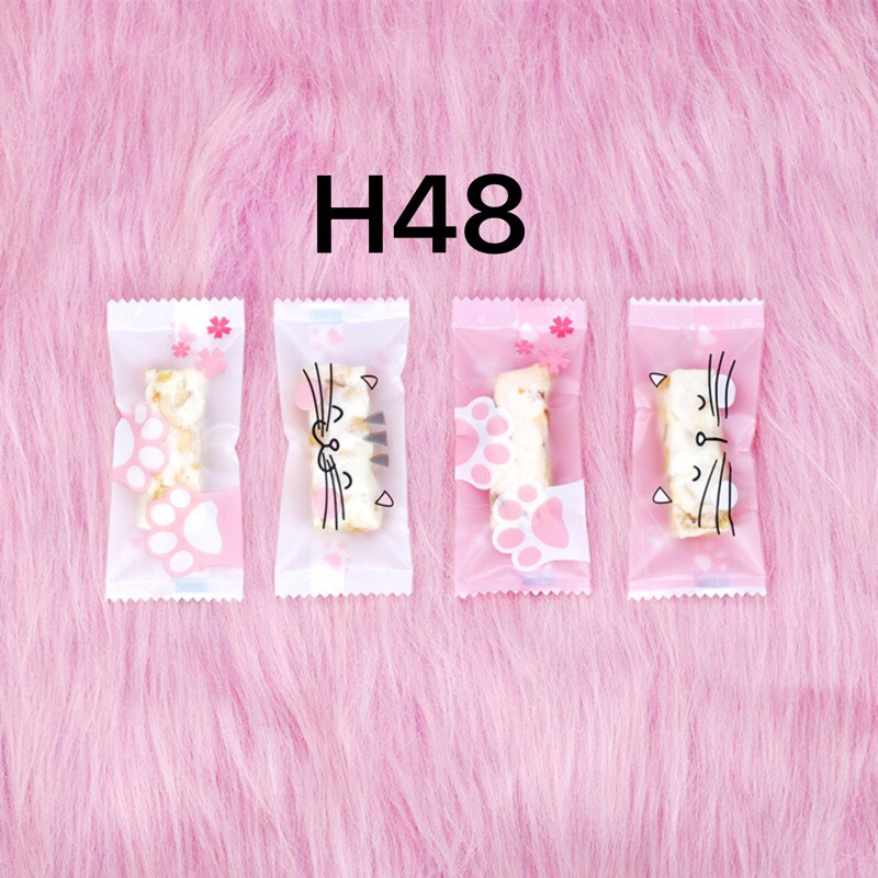100 túi đựng kẹo nougat h48