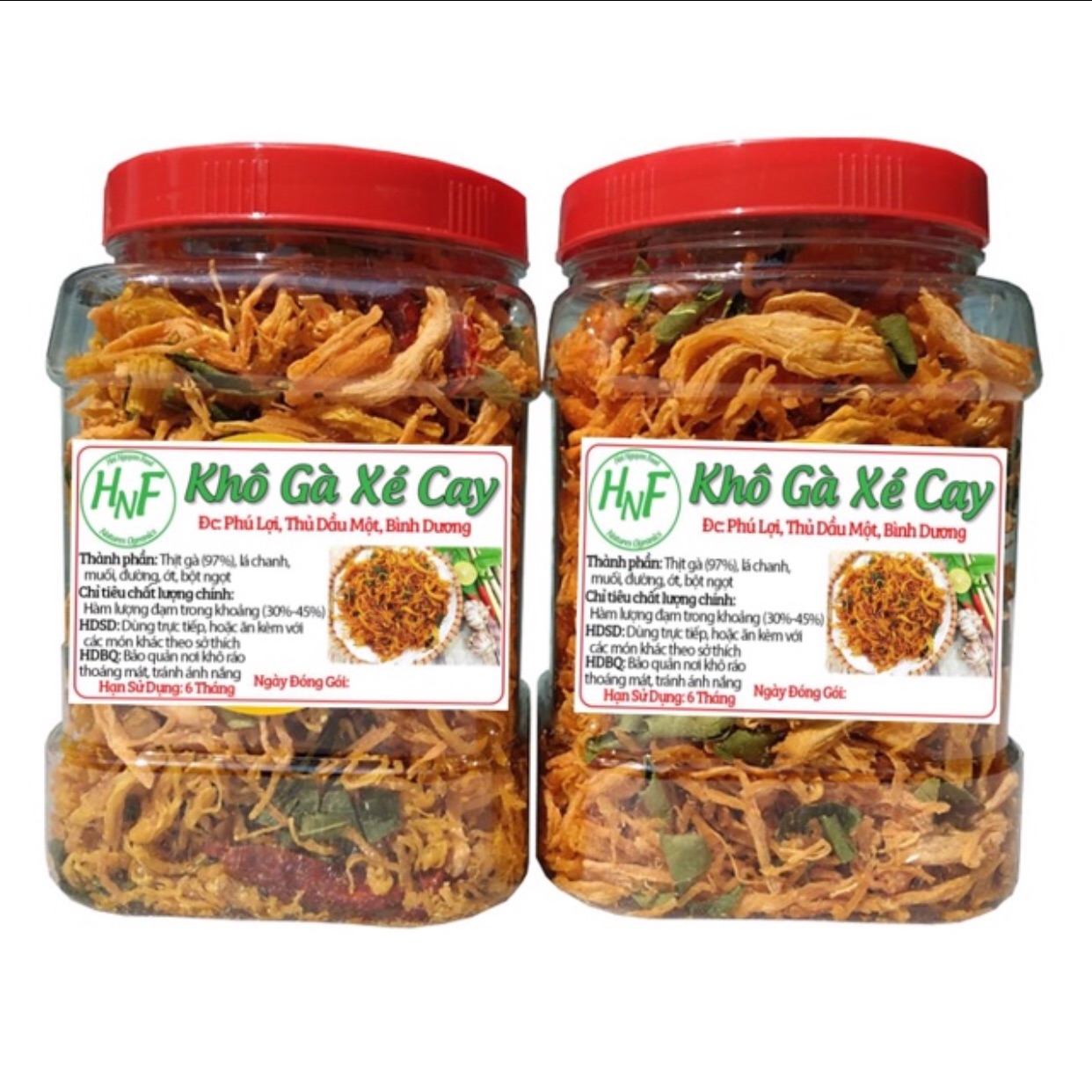 1KG KHÔ GÀ LÁ CHANH HIỆU HNF