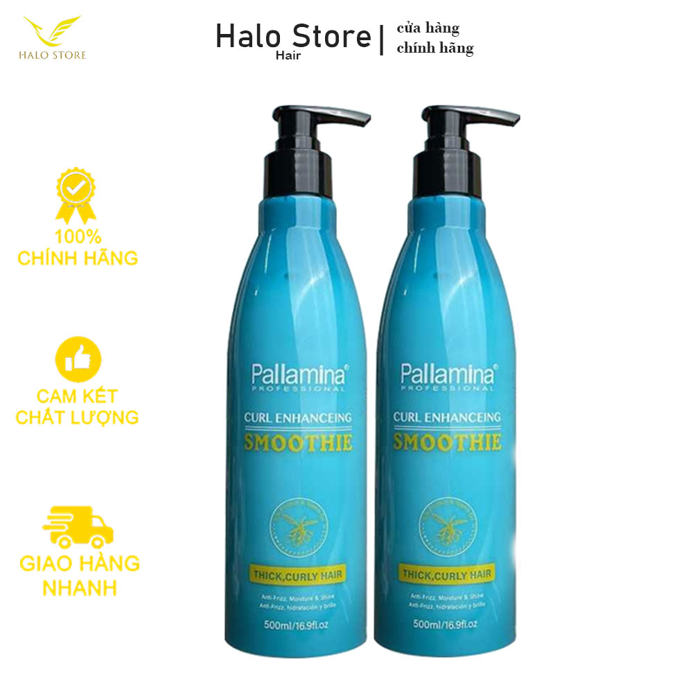 Gel tạo kiểu tóc xoăn pallamina styling 500ml - gel bóp xoăn mùi thơm dễ chịu
