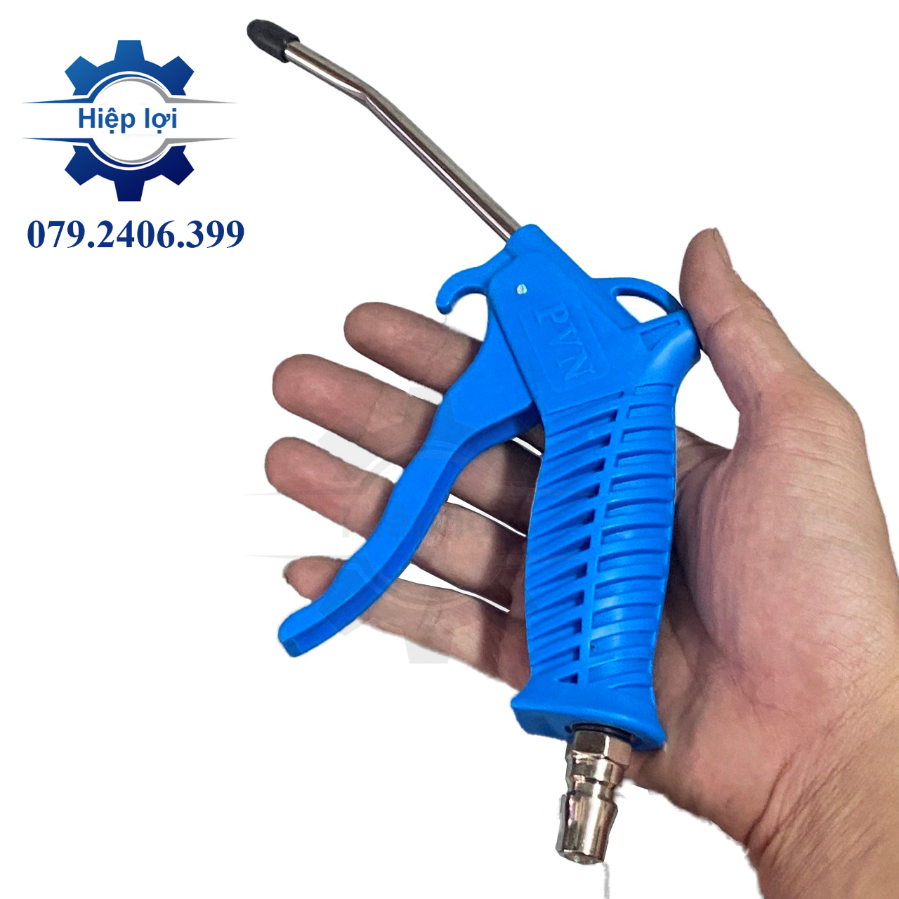 Vòi xịt hơi xanh dương A105, xì khô, xịt bụi, xịt hơi khô khí nén