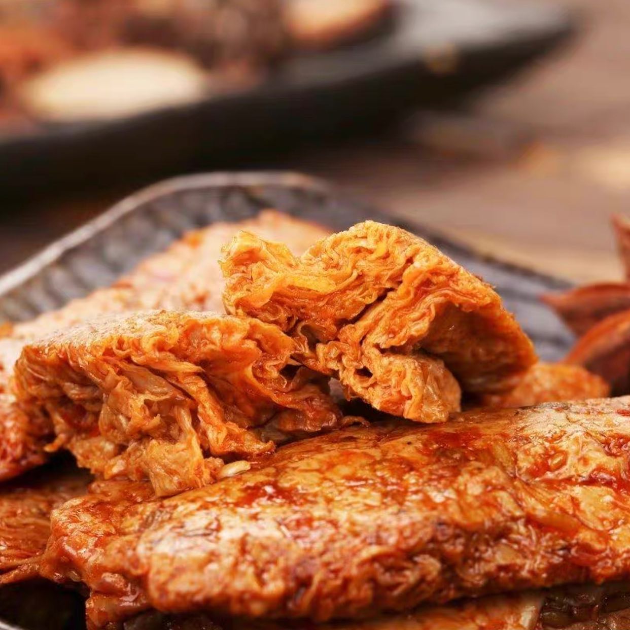 COMBO 5 GÓI Thịt chay nướng xé cay - Thịt chay vị cay 𝗤𝗜𝗔𝗡𝗦𝗜𝗣𝗔𝗜