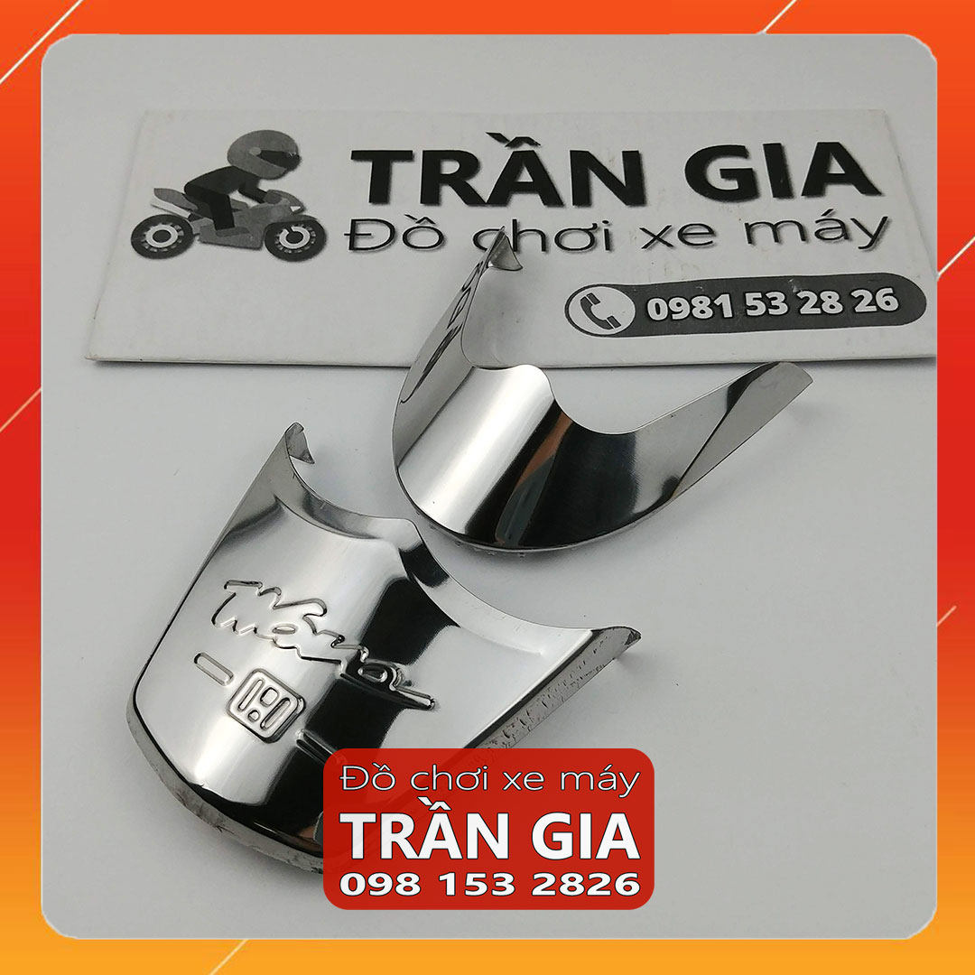 Chỉ mũi dè trước sau inox xe Wave Alpha a 110 năm 2017-2018-2019-2020-2021-2022-2023-2024 ốp mỏ đuôi