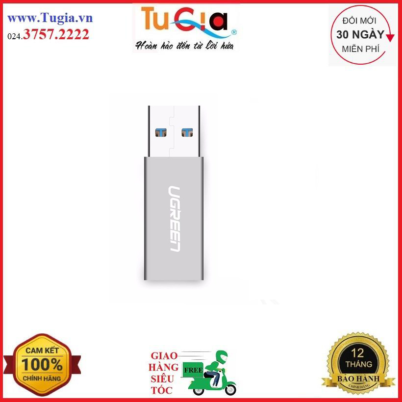 Đầu chuyển đổi usb type c to usb 3.0 cao cấp ugreen 30705 -hàng chính hãng