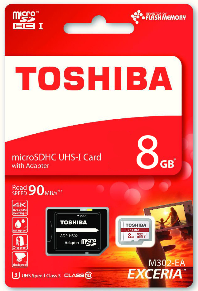 Thẻ nhớ micro sd 8g toshiba class 10 box