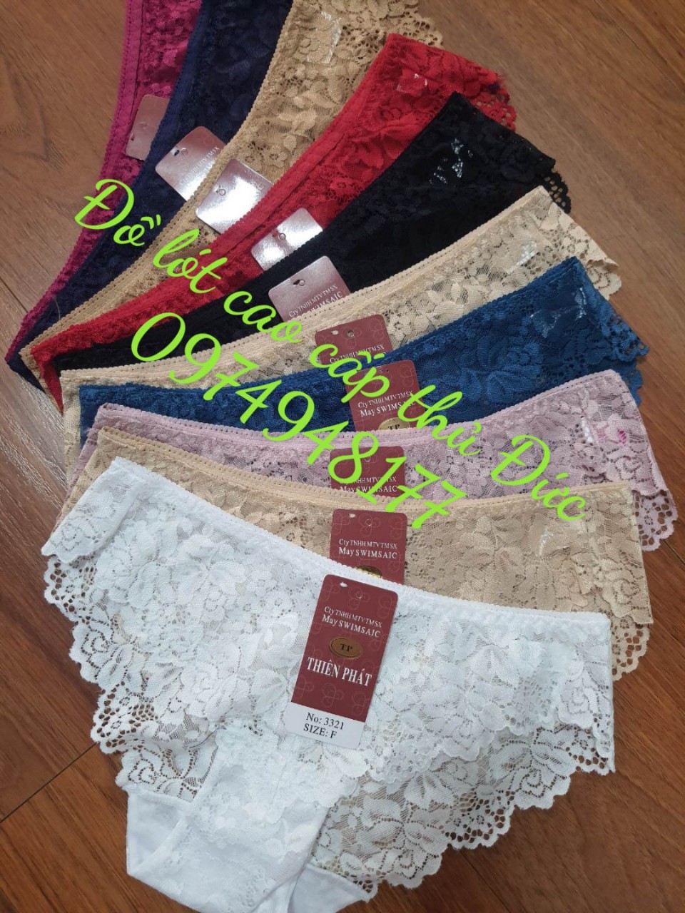 Combo 5 quần lót nữ ren cao cấp 50kg-65kg 3321