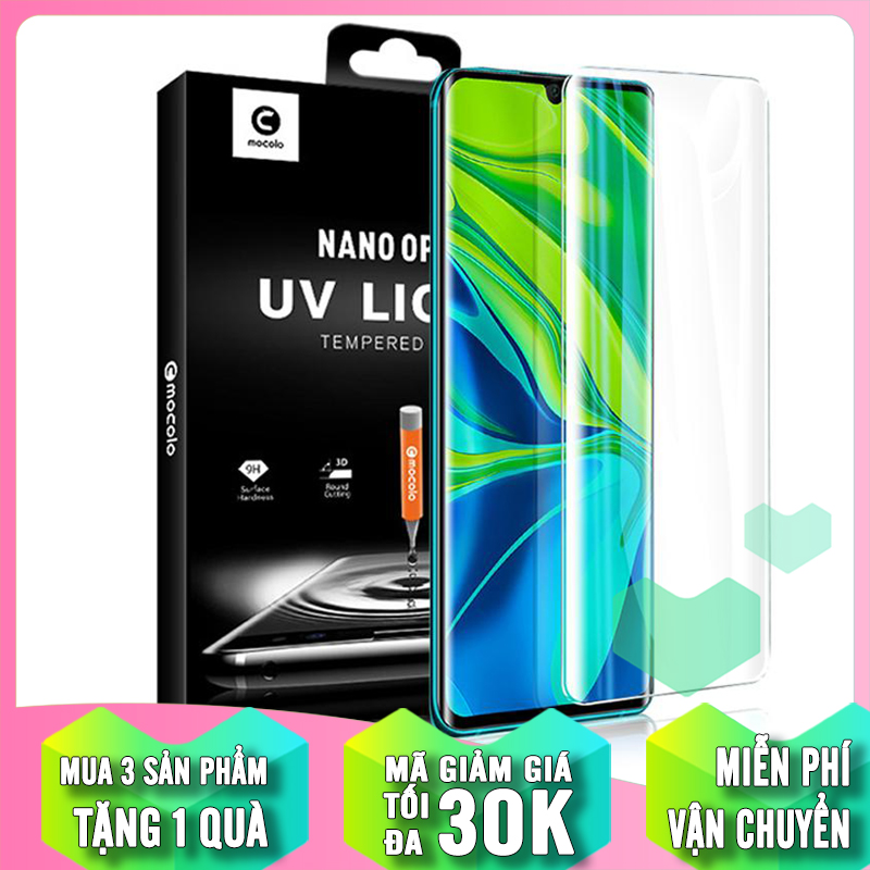 Cường lực UV Mocolo cho Xiaomi Mi Note 10 - Note 10 Pro - Note 10 Lite - Mi CC9 Pro, che camera