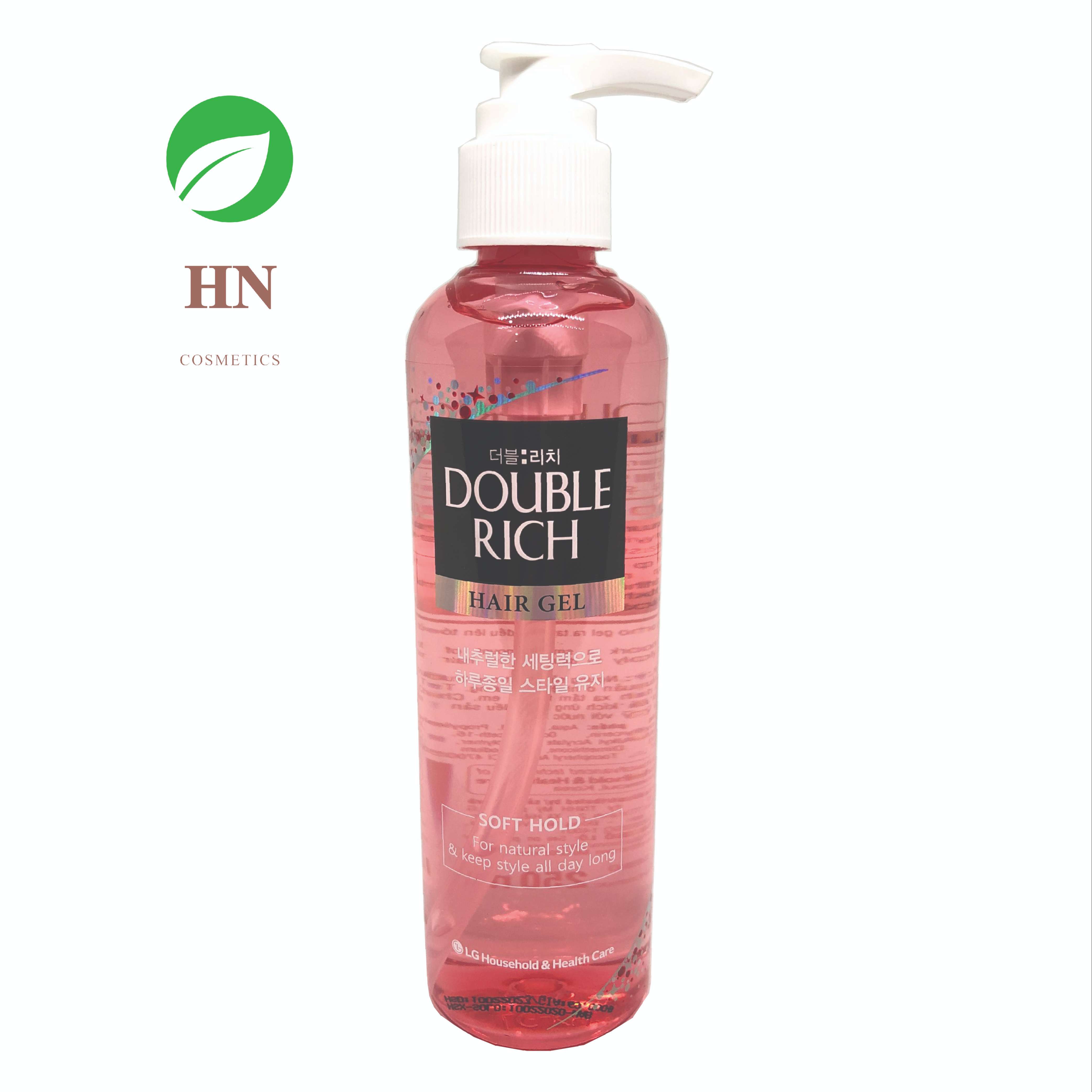 Gel tạo kiểu tóc Double Rich dạng mềm tự nhiên 250ml - HN COSMETICS