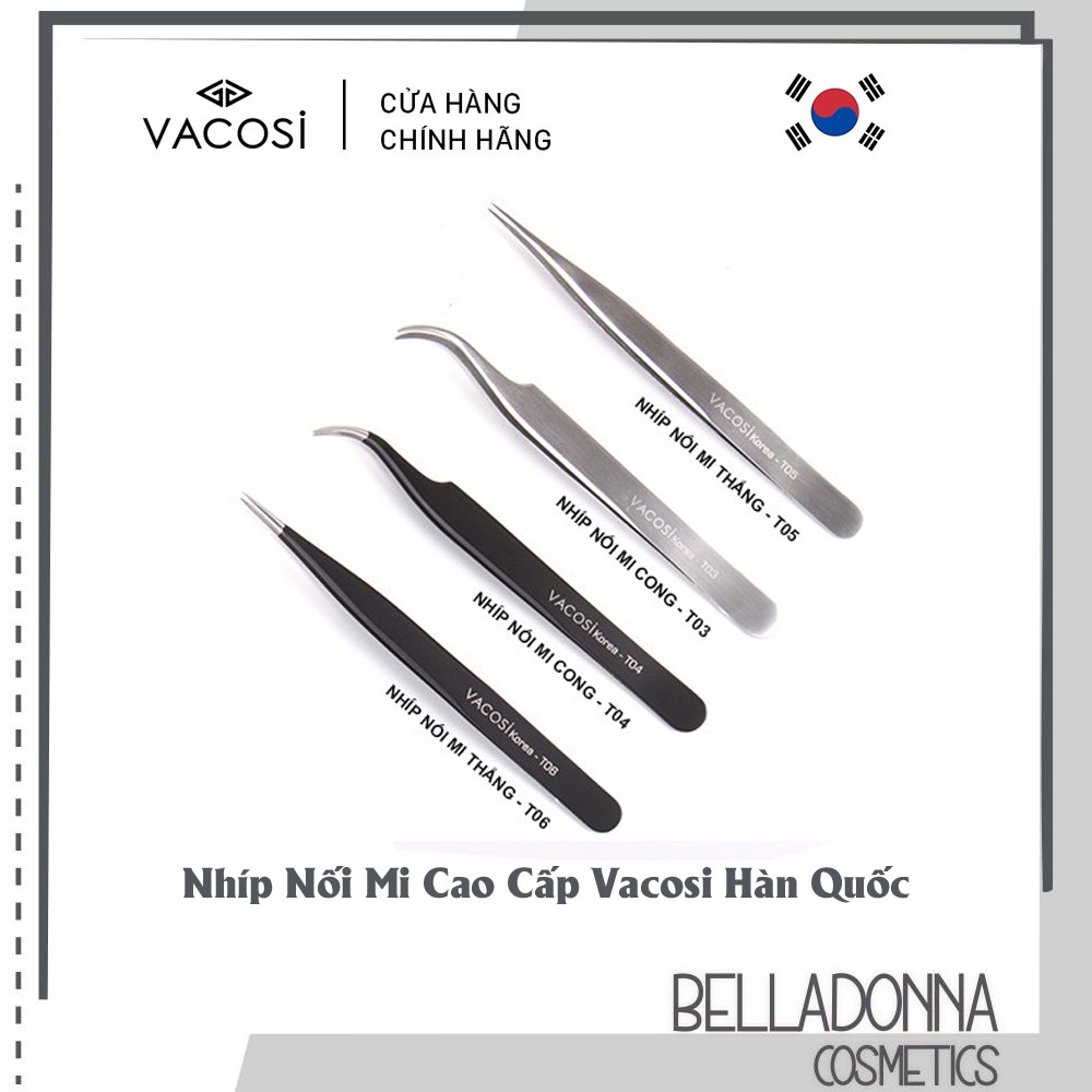 Nhíp nối mi cao cấp vacosi hàn quốc các loại - t-07