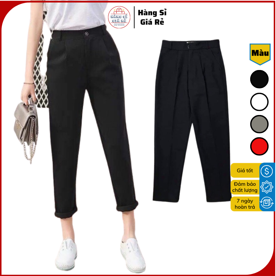 [VẢI ĐẸP] Quần Baggy Gấu Lệch + GẤU BẰNG Vải Tuyết Mưa Đủ Size Chất Tuyết Mưa Sang Trọng Vải Đanh Bền Không Bai Xù quan tat / tất da / quần legging nữ cạp cao / quần legging cao cấp quần lót / quần lót nữ