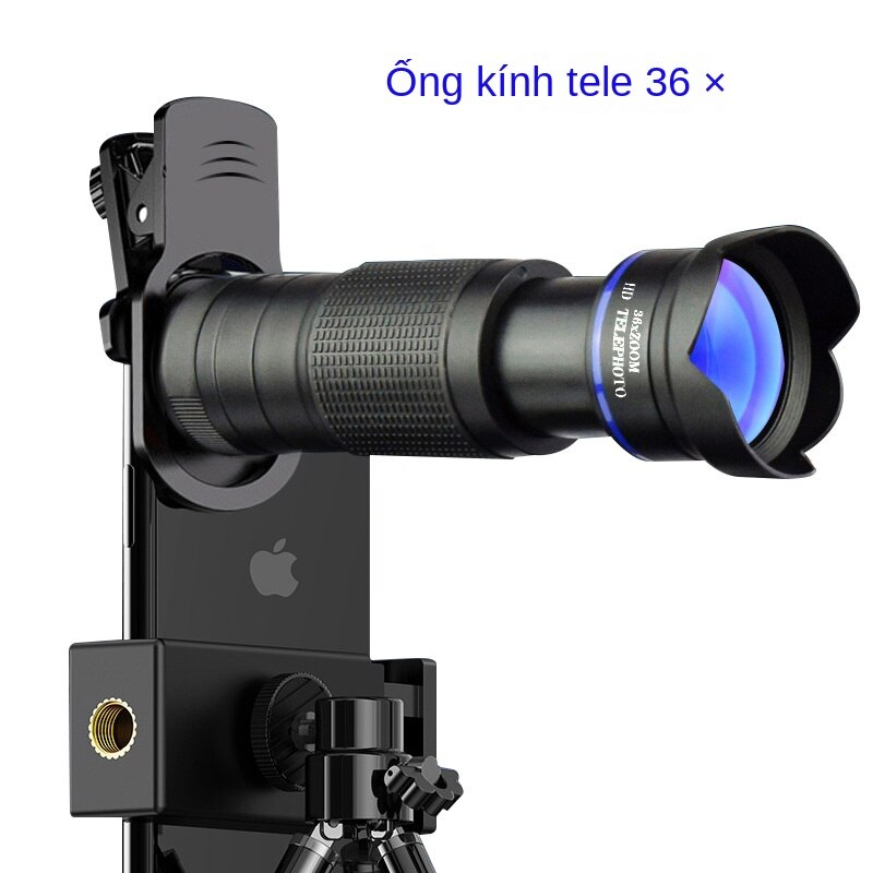 Ống kính tele điện thoại di động xuyên biên giới 36 lần buổi hòa nhạc douyin câu cá hd trực tiếp ống kính camera ngoài điện thoại di động