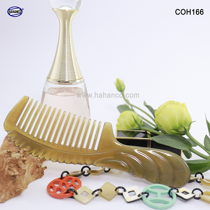 Lược sừng xuất nhật - coh168 dáng lược cổ điển to nhất - mẫu cao cấp cực sang - horn comb of hahanco