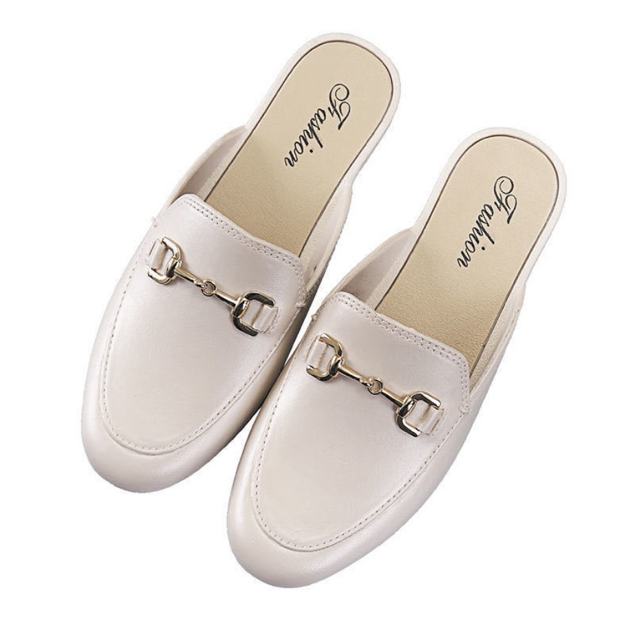Giày sục mules lười công sở cao su chống nước d25