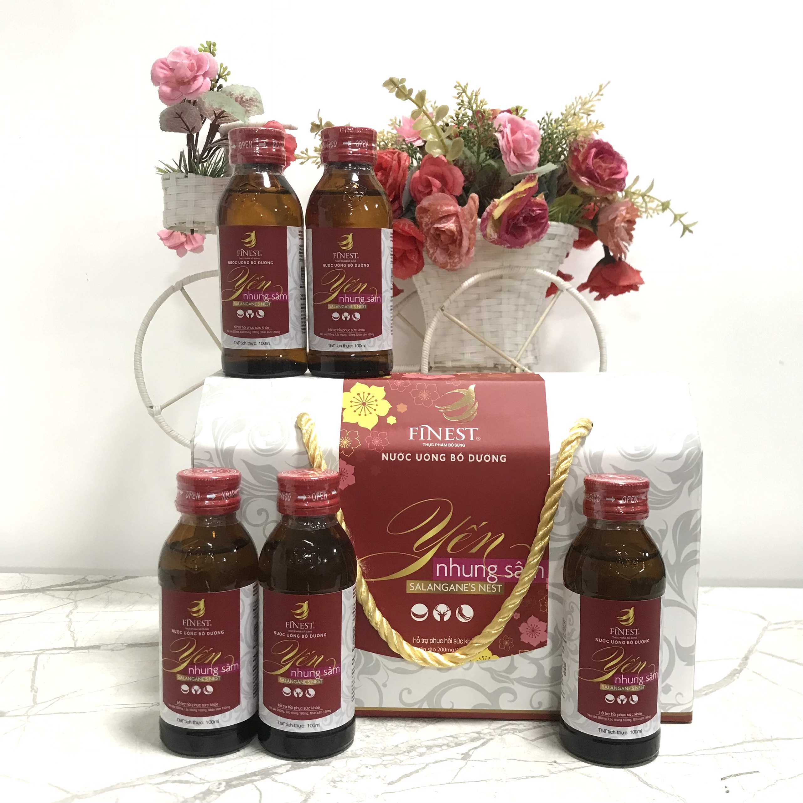 Finest - nước yến sào bổ dưỡng dành cho người lớn / trẻ em, nước yến nhung sâm nguyên chất