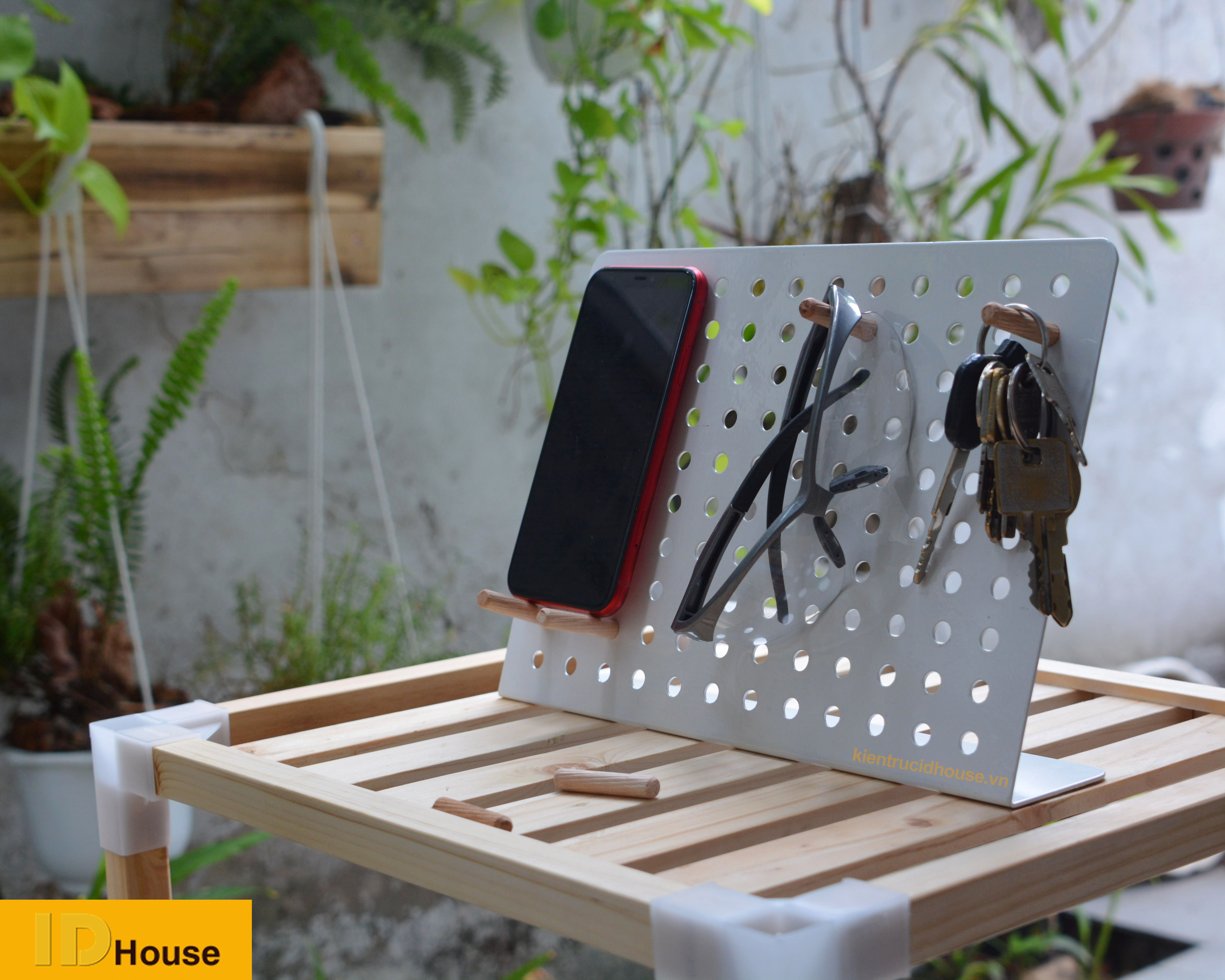 Bảng Pegboard Kim Loại mini để bàn