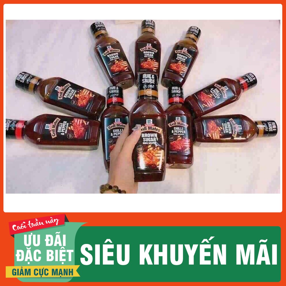 Sốt ướp thịt nướng bbq grill mates 500 gr nhập khẩu thái lan