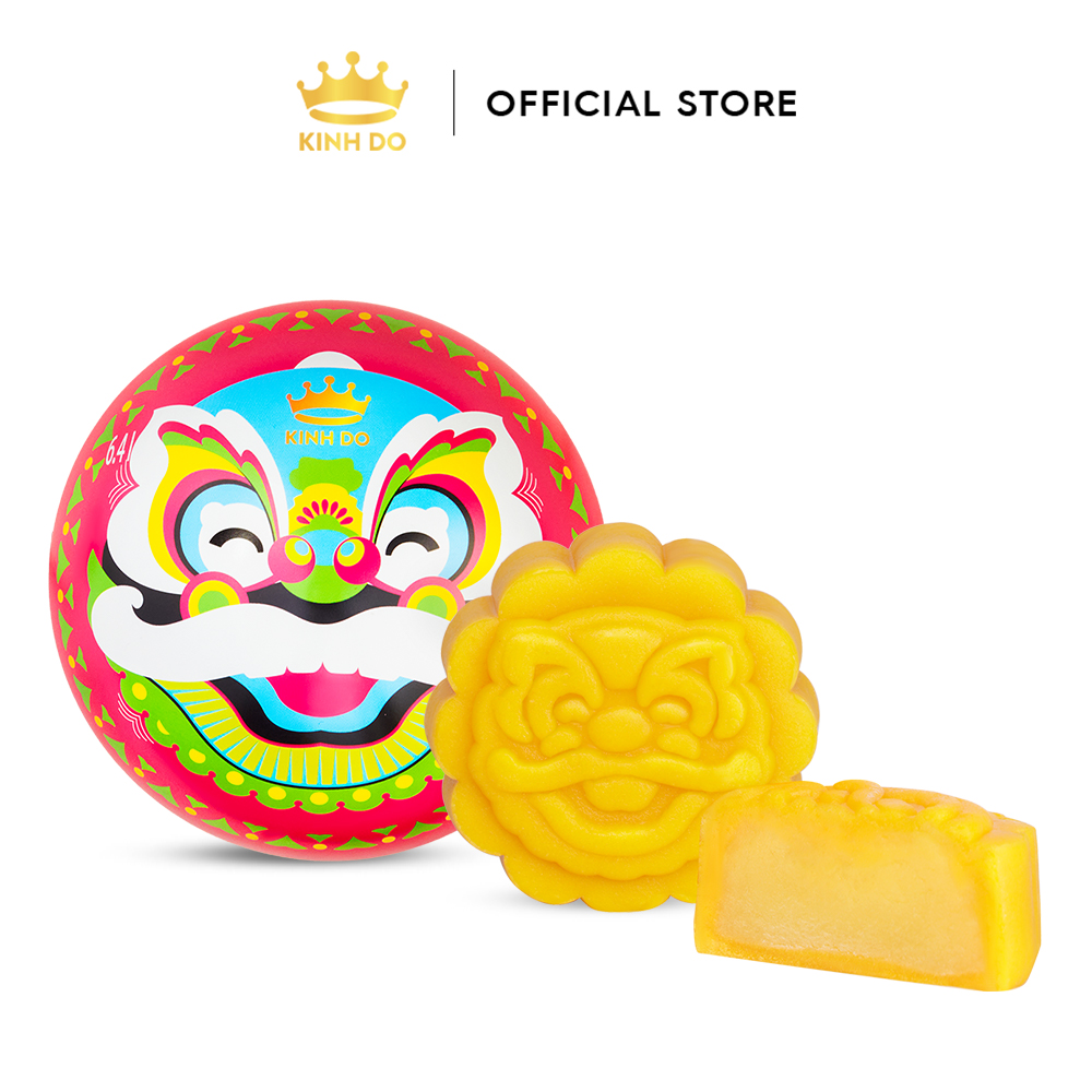   HỎA TỐC - KÈM TÚI GIẤY  Bánh Trung Thu Kinh Đô - Bánh Thiếu Nhi Lân Vàng Tuyết Đậu Xanh Vani Combo 2 Hộp X 60G  Tặng Kèm Hộp Lân Xanh & Hồng  