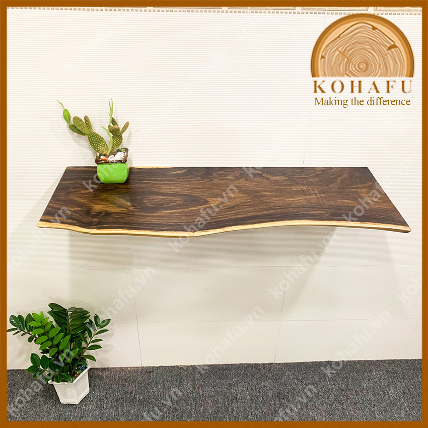 [Xả kho cho đến hết] Kệ gỗ me tây nguyên tấm, mặt gỗ me tây  KOHAFU KS20049