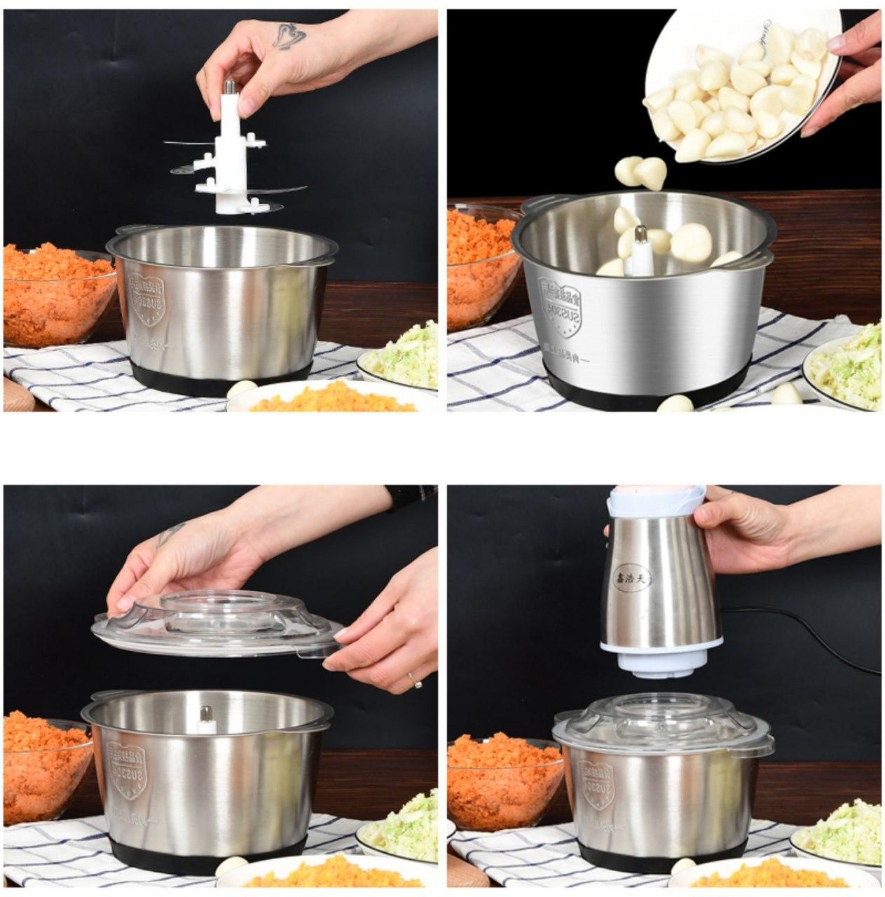 Máy xay thịt đa năng - máy xay bằng INOX - máy xay chính hãng, máy xay thịt, rau củ quả 250W 2L , uy tín chất lượng