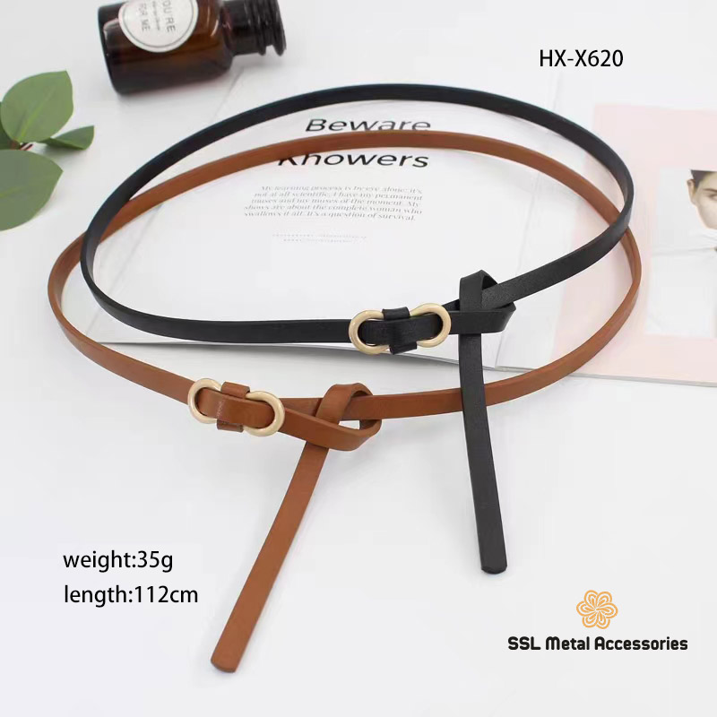 Dây nịt, thắt lưng nữ bản nhỏ thời trang mới kiểu dáng cá tính HX-X620 112cm,#ssl_accessories