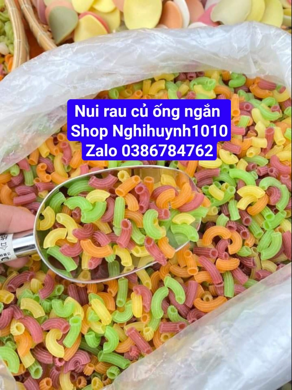Nui rau củ ống ngắn 1 kg