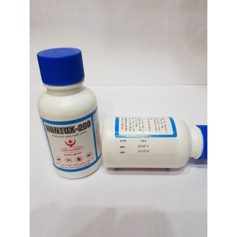 Hantox 200 100ml - pha nước loại trừ ruồi, muỗi, ve, bọ chét , mạt gà