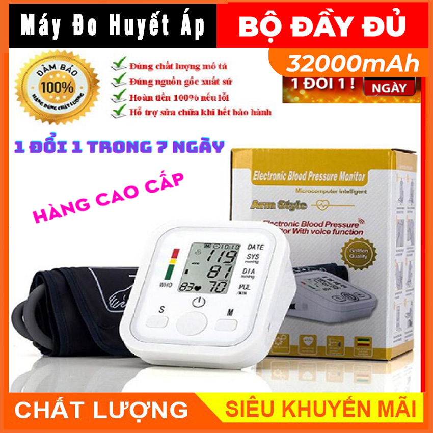 Máy đo huyết áp nhịp tim điện tử arm style tự động chuẩn xác 100%- công nghệ tự động thông minh