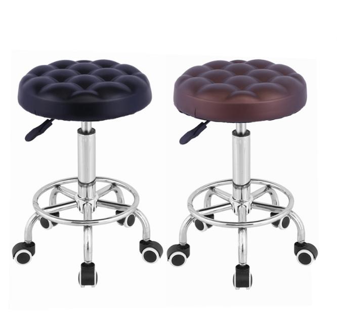 ghế xoay nâng cao thấp mầu đen