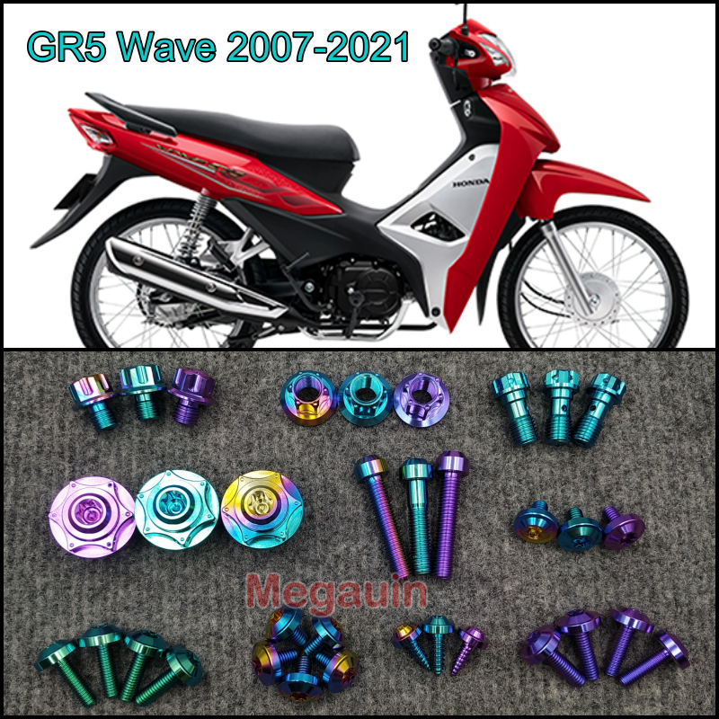 Ốc GR5 dàn áo Wave A 100 110 50cc 2007-2021