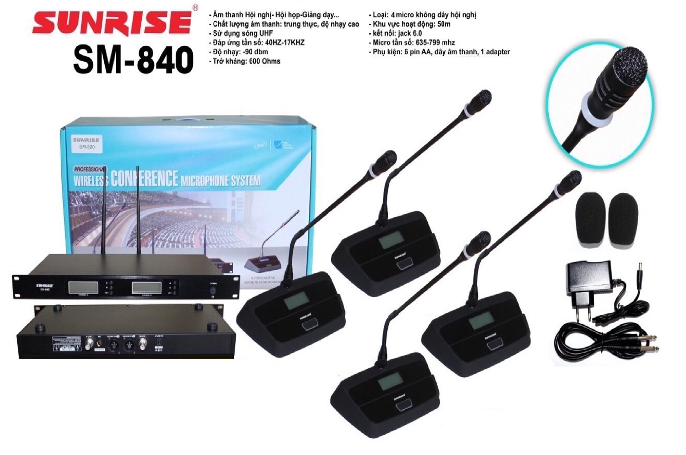 Micro hội nghị tọa đàm sunrise sm-840