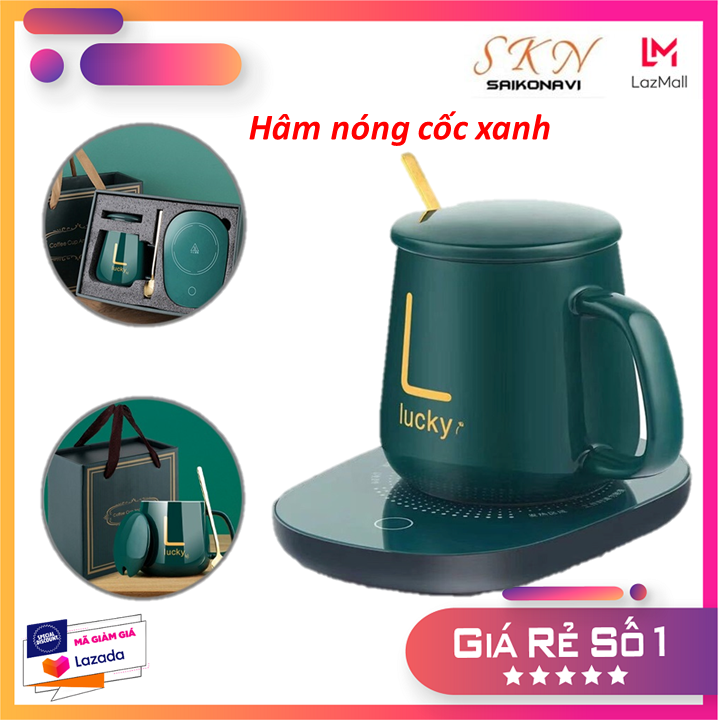 BỘ CỐC CHƯNG YẾN - HẦM NẤU - HÂM NÓNG ĐA NĂNG KÈM ĐẾ NẤU SANG TRỌNG, BỘ CỐC HÂM NÓNG XANH