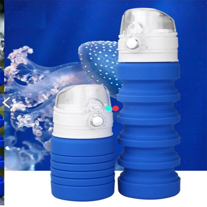 Bình nước đa năng thông minh bình nước cao su thân thiện môi trường tiện dụng phong cách 500ml