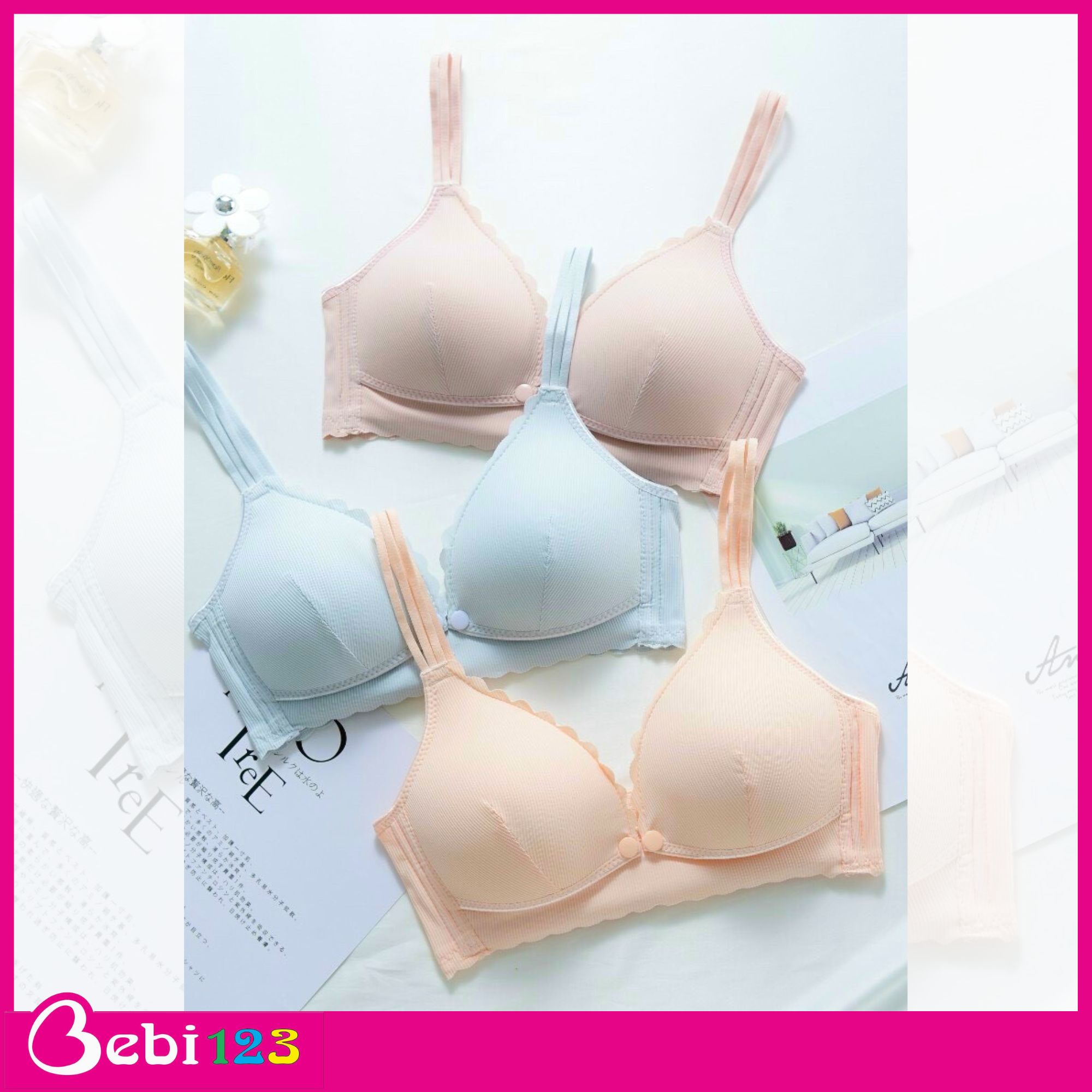 Áo ngực lót cho con bú kẻ sọc
