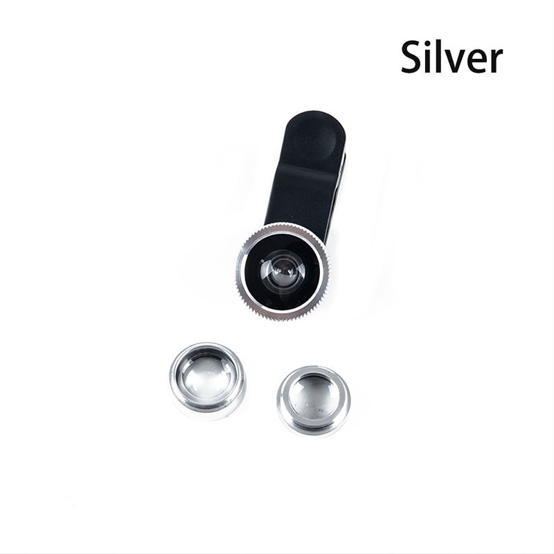 Bengzhar Bộ Máy ảnh ống kính mắt cá Macro góc rộng 3 trong 1 Ống kính mắt cá điện thoại di động