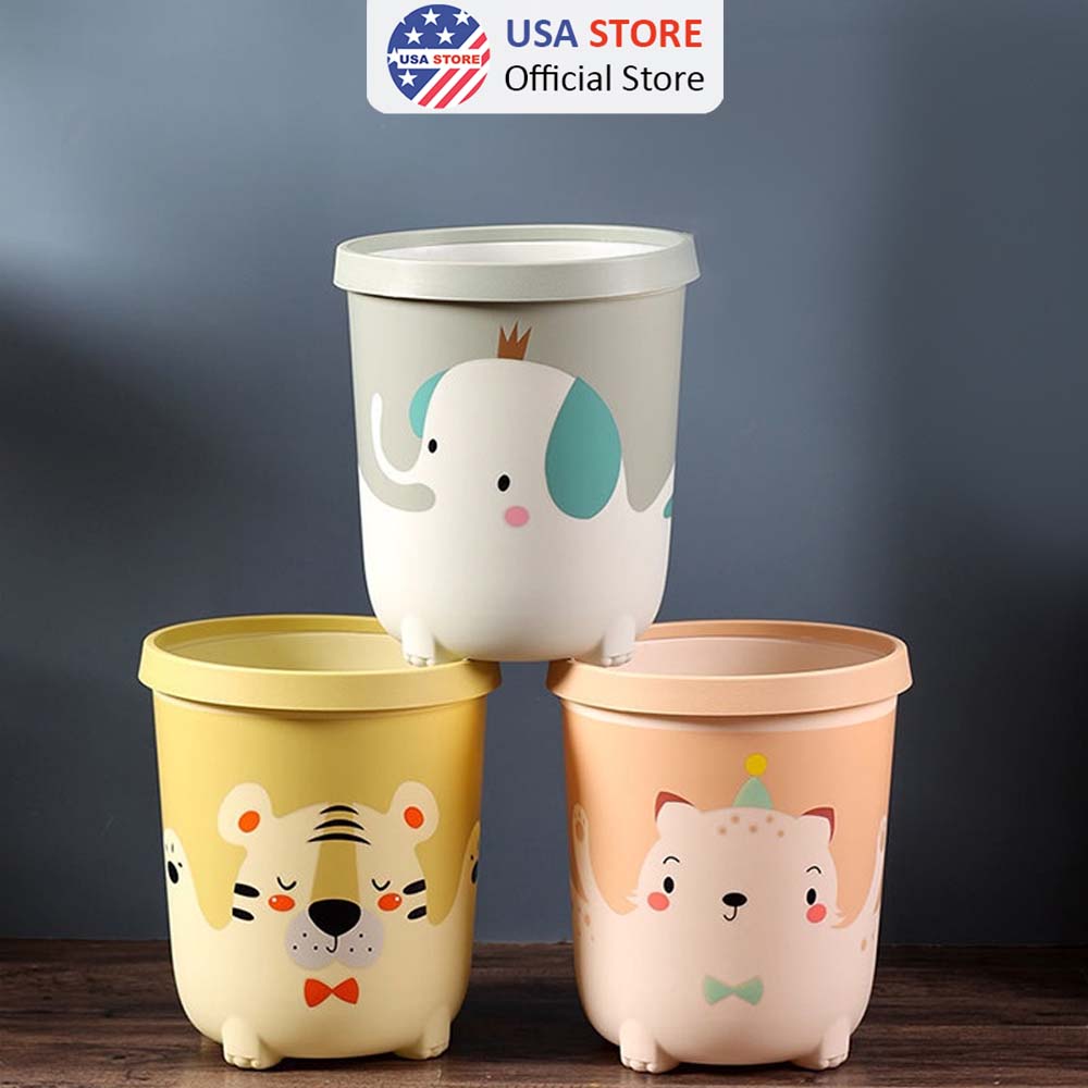 Thùng đựng rác nhựa văn phòng vuông hiện đại j8 mới - sọt rác xinh decor