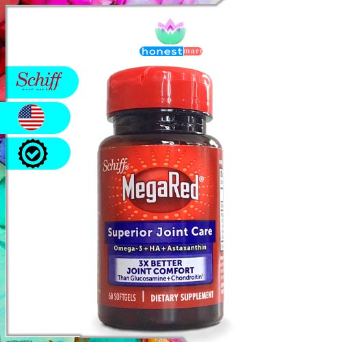 Viên uống bổ khớp xương Schiff MegaRed Joint Care 60 viên