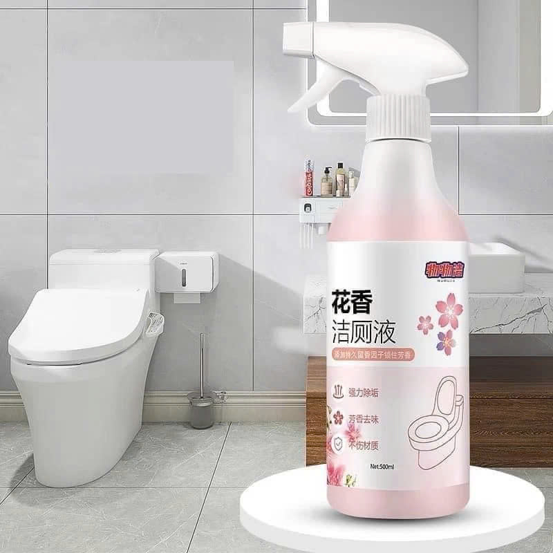 Chai tẩy rửa bồn cầu hương hoa anh đào khử khuẩn 500ml - TH2K