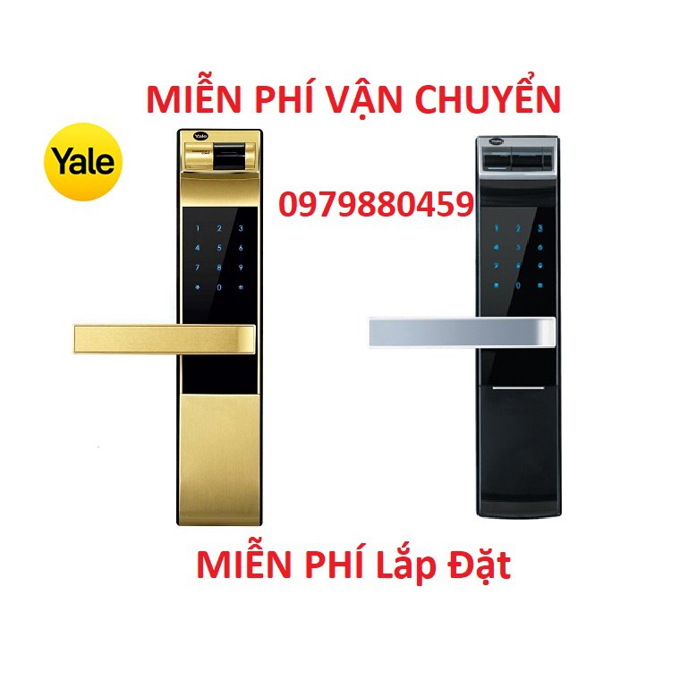 [HCM][Trả góp 0%]KHOÁ ĐIỆN TỬ THÔNG MINH YALE YDM4109+ GOLD/ Black